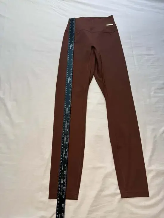 Gymshark x Whitney Simmons High Rise Scrunch Leggings Brown Size XS - Picture 2 of 8